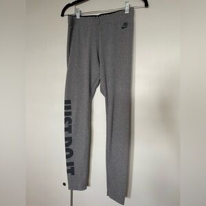 Nike Leggings with Bold Side 'Just Do It'